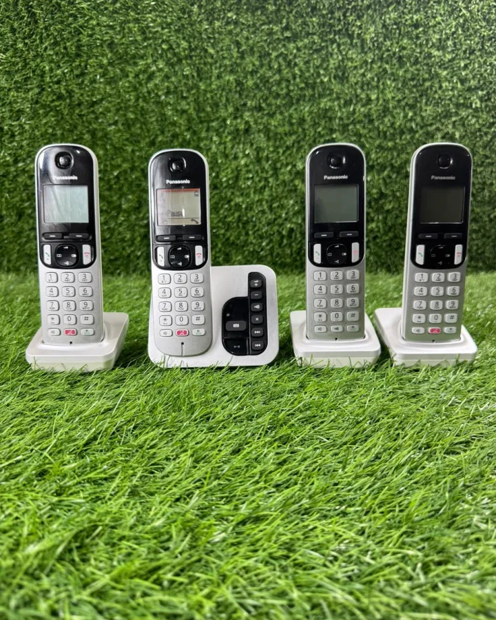 Panasonic Cordless Phone with Answering Machine — Quad Set