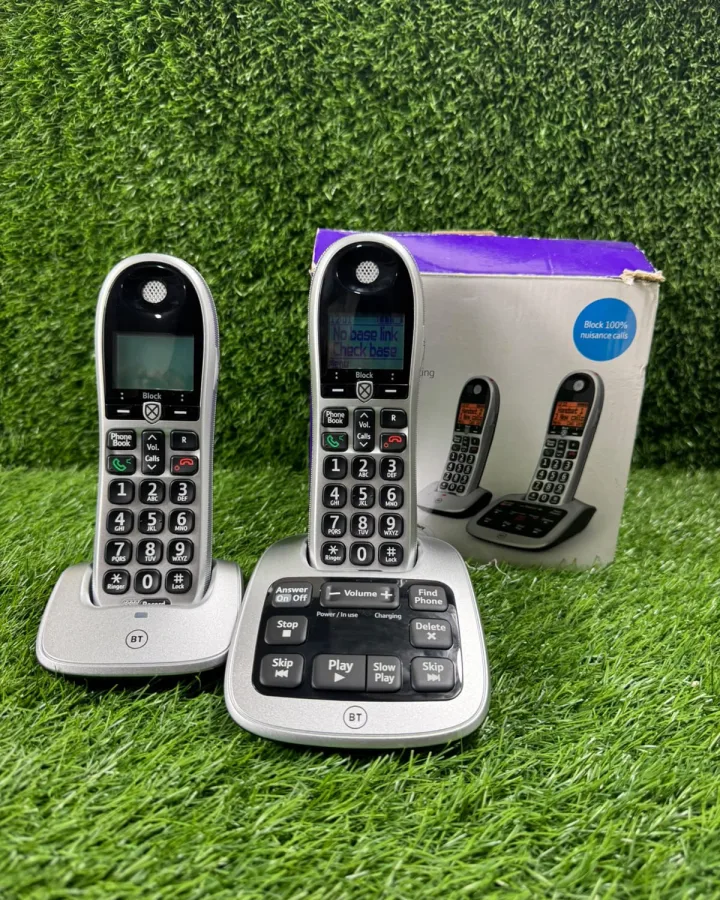 BT4600 Big Button Twin Cordless Phones With Answer Machine & Call Blocker