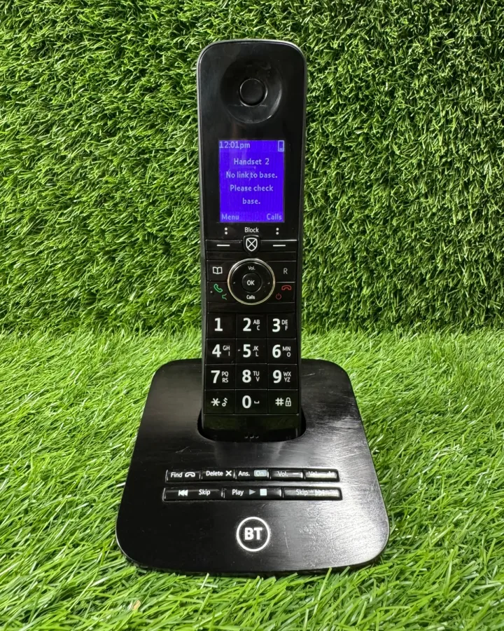BT Advanced Call Blocker Cordless Phone With Bluetooth Mobile Sync & Answering Machine – Black