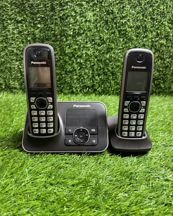 Panasonic KX-TG6622 Duo Cordless Phones With Answering Machine – Black