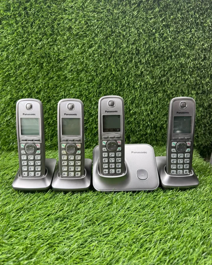 Panasonic KX-TG6814 Quad Cordless Phones – Silver